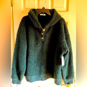 Hooded Furry Sweater